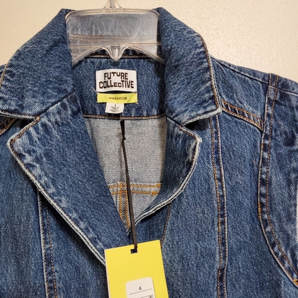 Future Collective with Jenee Naylor Sleeveless Denim Button-Front Midi Dress - Picture 6 of 10